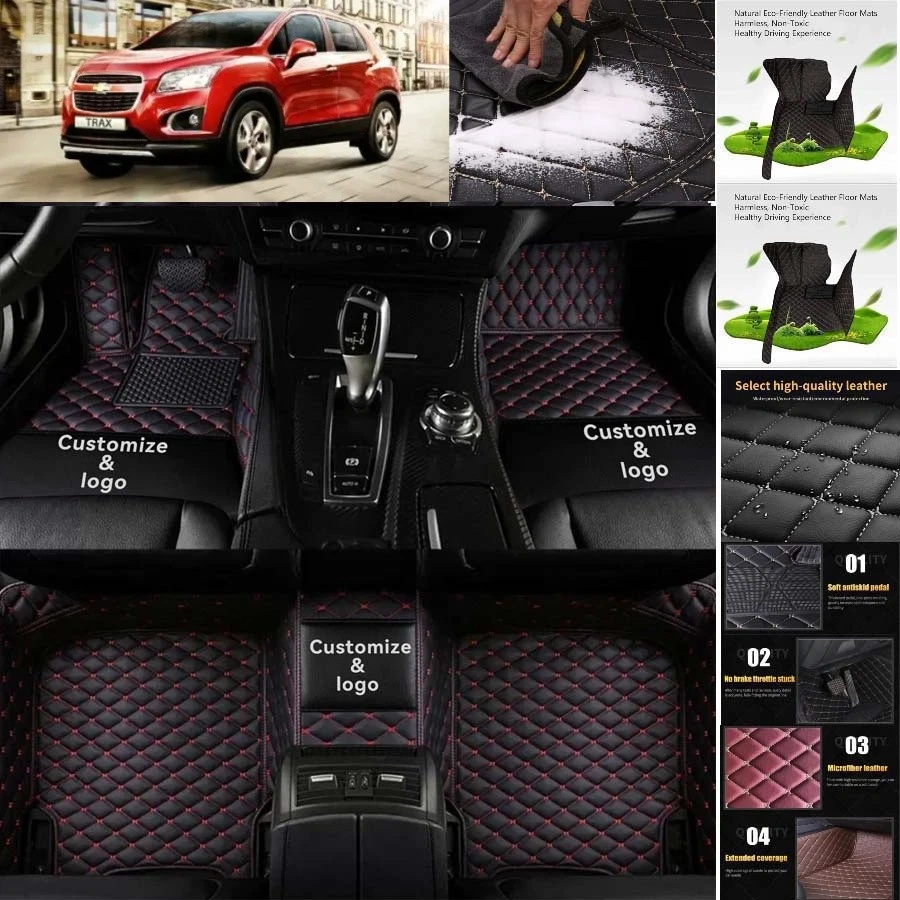 For Chevrolet Trax Car Floor Mats Luxury Waterproof Pads Liner Auto Rug - Image 4 of 4