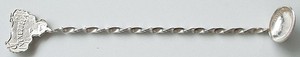 Vintage 1948 Venezuela Demi Spoon/Ladle .835 Silver 1/4 Bolivar Coin Bowl VGC