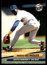 Harold Reynolds 1992 Ultra #129 Mariners MLB READ FREE SHIPPING AutographDen