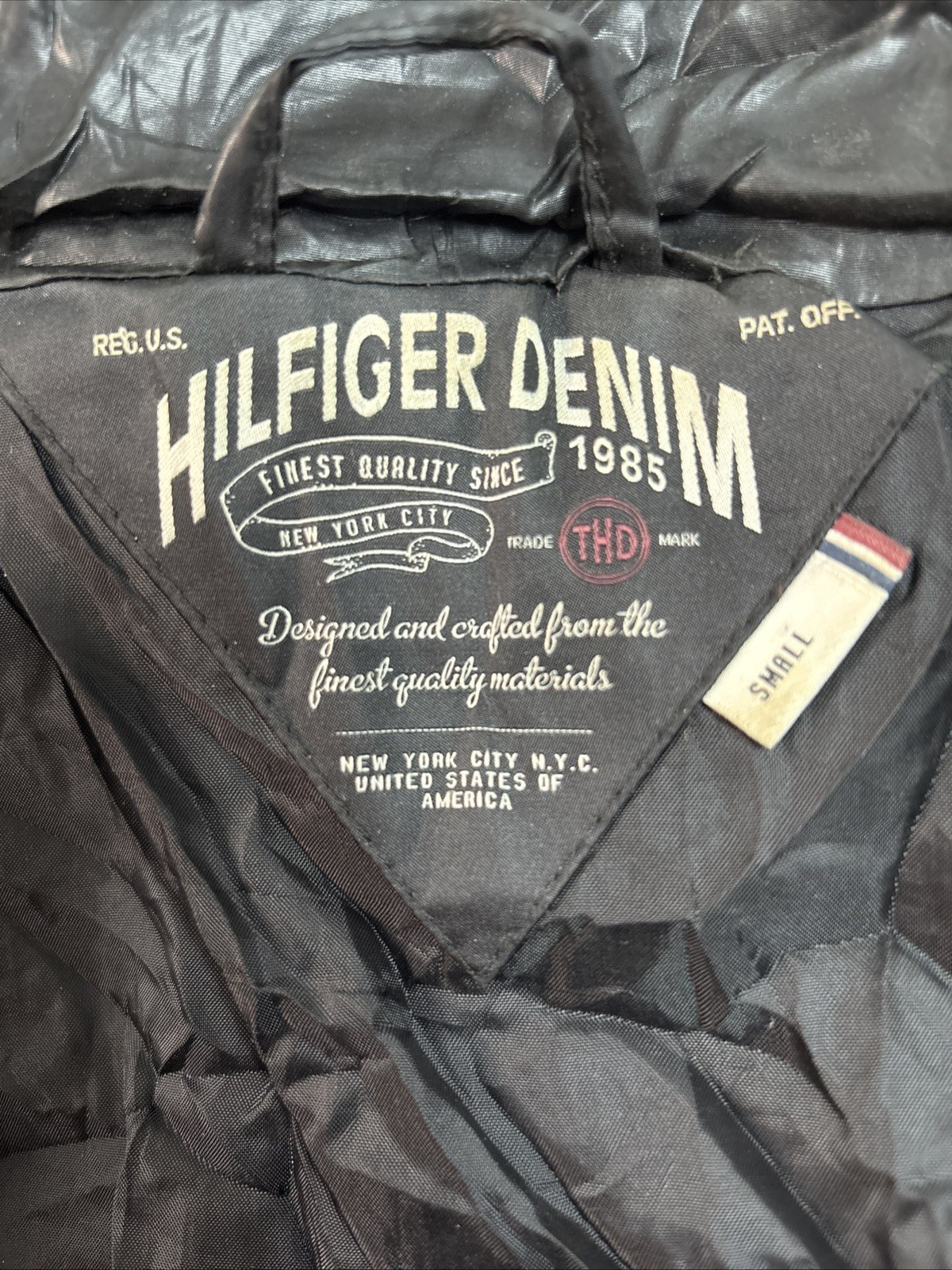 Tommy Hilfinger Original Ladies Winter Jacket Size S Black Excellent Condition image 6