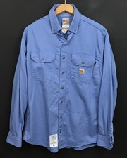 Carhartt FR Flame Resistant Blue Shirt CAT2 NFPA 2112 294-80 Men s Medium
