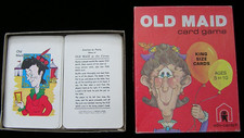 Vintage Edu-Cards King Size Old Maid Game 3292 Original Box, Instructions