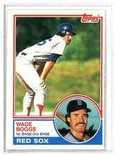 1983 Topps #498 Wade Boggs RC (PJ)