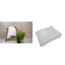 Towel City Organic guest towel with printable border - Unisex