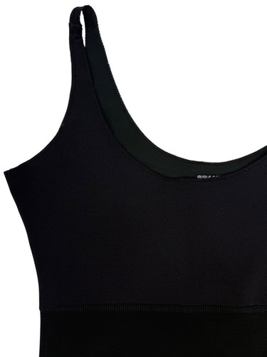 Spanx By Sara Blakely Black Scoop Neck Body Shaper Shaping Slip Dress Shape Wear - Picture 3 of 12