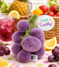 Jellycat Fabulous Grapes Plush BNWT Rare Amuseables Toy w/ Collectible Dust Bag