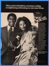 1976 Alberto V05 Conditioning Hair Dressing Afro Cornrows Magazine Print AD