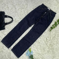 THOM BROWNE Straight Denim Pants S Dark Blue Button Fly USA Made