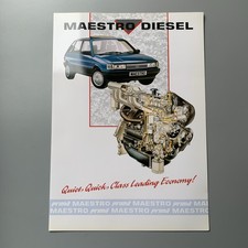 1990 Rover Maestro Perkins Prima Diesel Fold-Out Sales Brochure