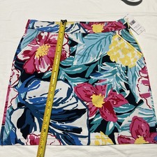 Rafaella Cosmo Pink Tropical Floral Skort Women's Size S - NEW