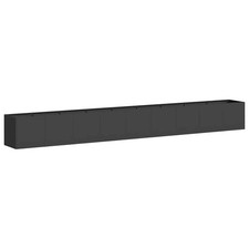 Planter Outdoor Flower Pot Garden Raised Bed Patio Plant Pot Steel vidaXL