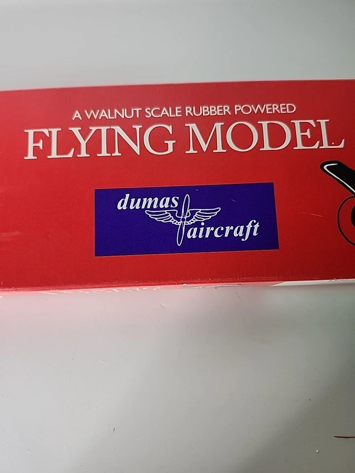 DUMAS AIRCRAFT *  STAGGERWING * RUBBER POWERED MODEL KIT - Image 2 of 4