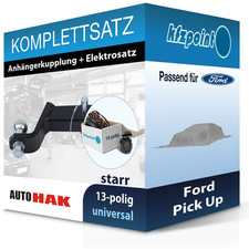 Für Ford Pick Up 1993-2014 AUTO HAK Anhängerkupplung starr + 13polig E-Satz neu