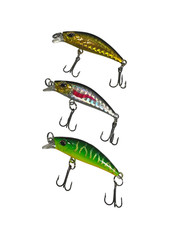 3pcs Minnow Fishing Lure Set - 3g Weight - Perch, Pike & Trout Fishing Lures