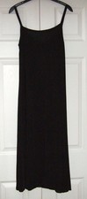 M&S Full length black slip - 92% Viscose 8% Elastane