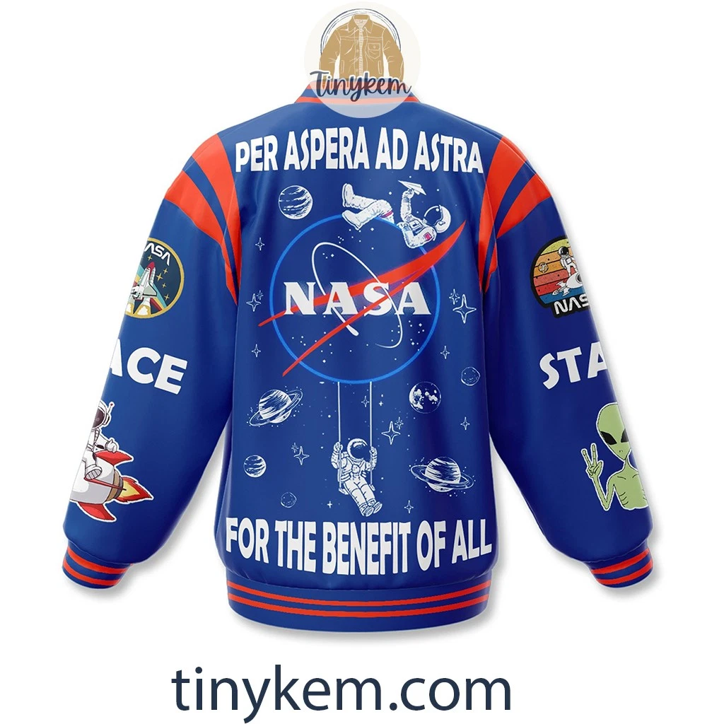 NASA HFN Baseball Jacket  Explore The Universe