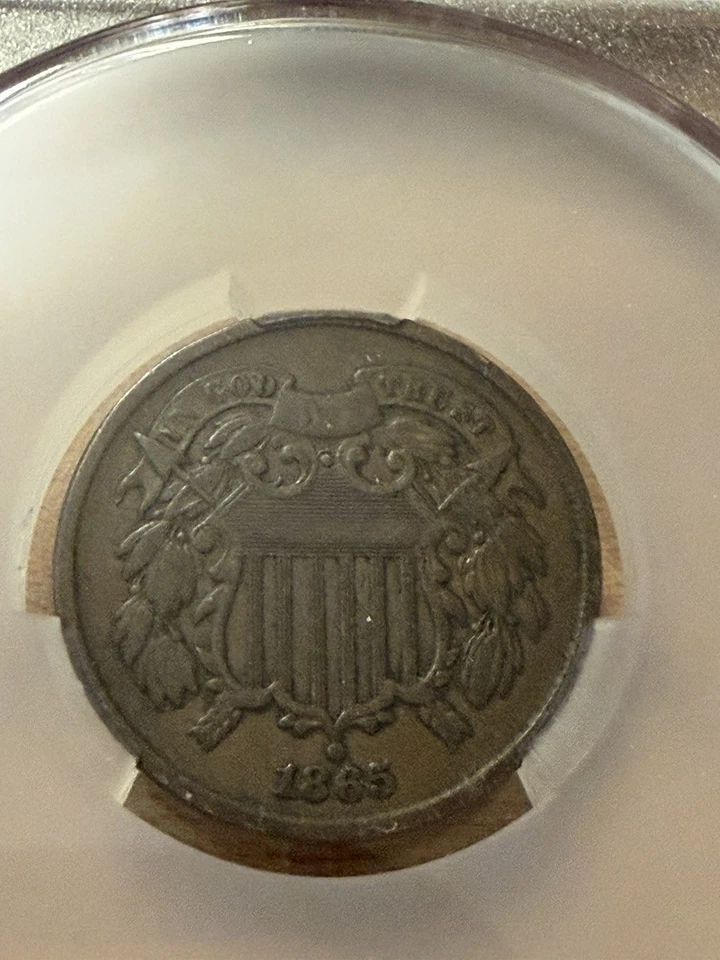 1865 2¢ Fancy 5 – CAC VF35 Certified – Civil War-Era Variety – Scarce Mid-Grade - Image 2 of 4