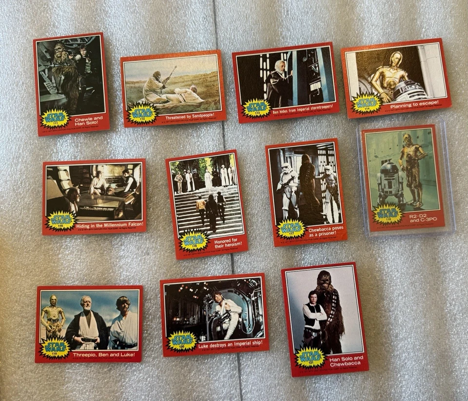 1977 Topps Star Wars Series 2 Red Complete Set (66) (67-132) Vintage NO STICKERS - Image 2 of 4