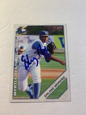 Erling Moreno Card Signed 2019 Myrtle Beach Pelicans IP Auto