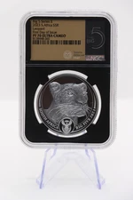 Big 5 Series Leopard NGC PF 70 South Africa Mint First Day of Issue ULTRA CAMEO