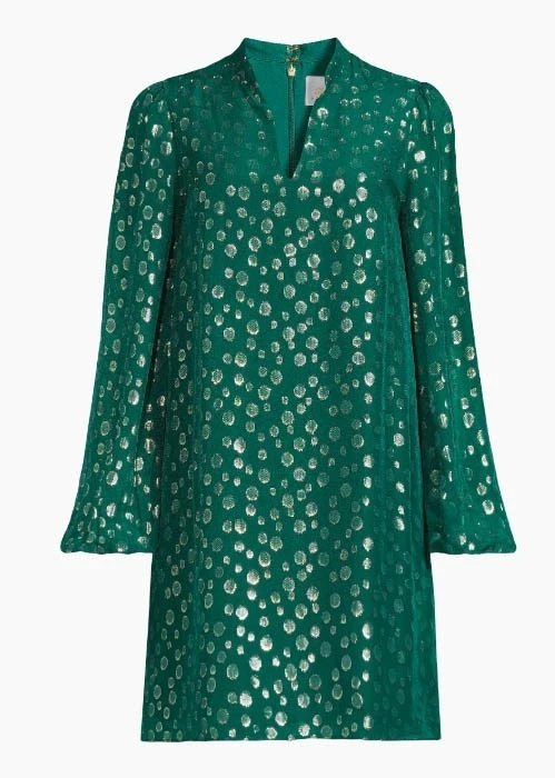 New Lilly Pulitzer Women's Silk Dress Sz Large 14 Lauralyn Villa Green $268 NWT - Image 4 of 4