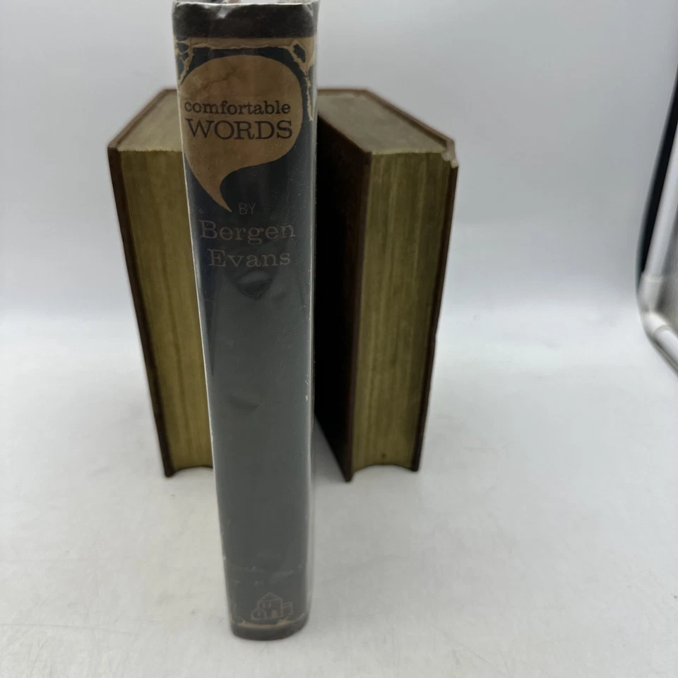 Comfortable Words Bergen Evans 1961 4th Printing Random House HCDJ -17 - Image 2 of 4