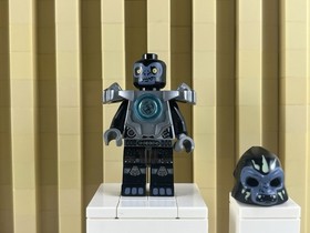 Lego Chima Figure - Gorzan Flat Silver Heavy Armour - loc068 - Sets 70130 70136