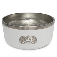 Toadfish Non Tipping Dog Bowl with Smartgrip Suction Technology 6 Cups Steel