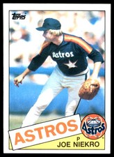 Joe Niekro 1985 Topps #295 Houston Astros MLB READ FREE SHIPPING AutographDen