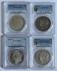 New ListingLot of 4 Carson City Morgan Silver Dollars - PCGS Graded, 1878, 1879, 1881, 1891