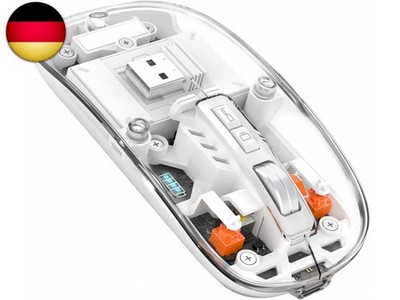 MAGIC-REFINER HXSJ Kabellose Maus Bluetooth, 2,4GHz+Bluetooth 5.0 Funkmaus
