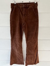 American Eagle Extra High Rise Flare Corduroy Pants Size 10