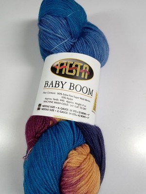 Fiesta Yarn Baby Boom-Blue Moon-440 Yards- Extrafine Merino Wool/Nylon