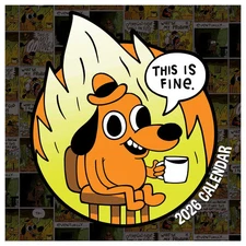 TF Publishing,  This Is Fine 2026 Mini Wall Calendar by KC Green, 7'' X 7'', 12-