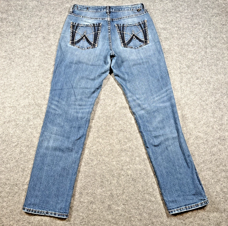 JAG Jeans Mujer Talla 6 (Se Ajusta 30"x31.5") Lavado Medio Tiro Medio Pierna Recta Pantalones Foto 3 de 4