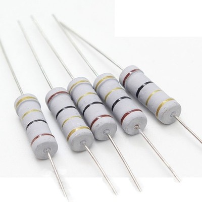 10pcs 0.1-10ohm 2W Speaker Crossover Color Ring Resistance Carbon Film Resistor 