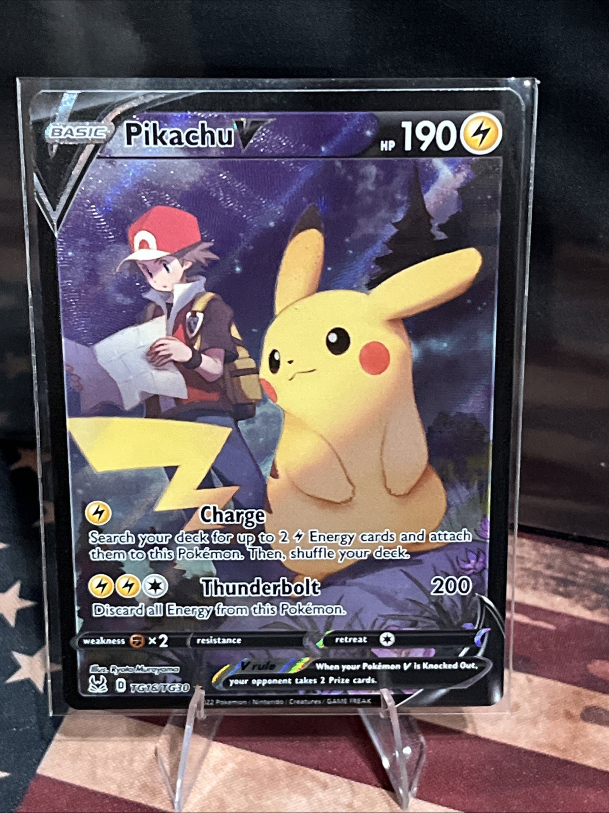Pokémon Pikachu V TG16/TG30 2022 Lost Origin Trainer gallery Ultra rare English