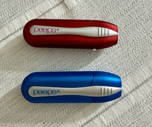 NEW Peeps CarbonKlean Premium Carbon Lens Cleaner Red And Blue  - NO BOX