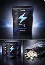 Zapply T1 All In One Supplement 90 Capsules New Sealed Charged Testo