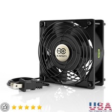 Aluminum Cooling Fan 120mm Dual Ball Bearings 110 CFM Server Replacement New