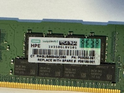 Samsung 32GB DDR4 3200MHz RDIMM Server RAM M393A4K40EB3-CWEGY HPE: P03052-091