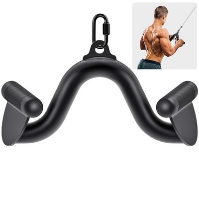 12'' Lat Pull Down Bars Cable Machine Attachment, Rowing T-bar V-bar Set, Back...