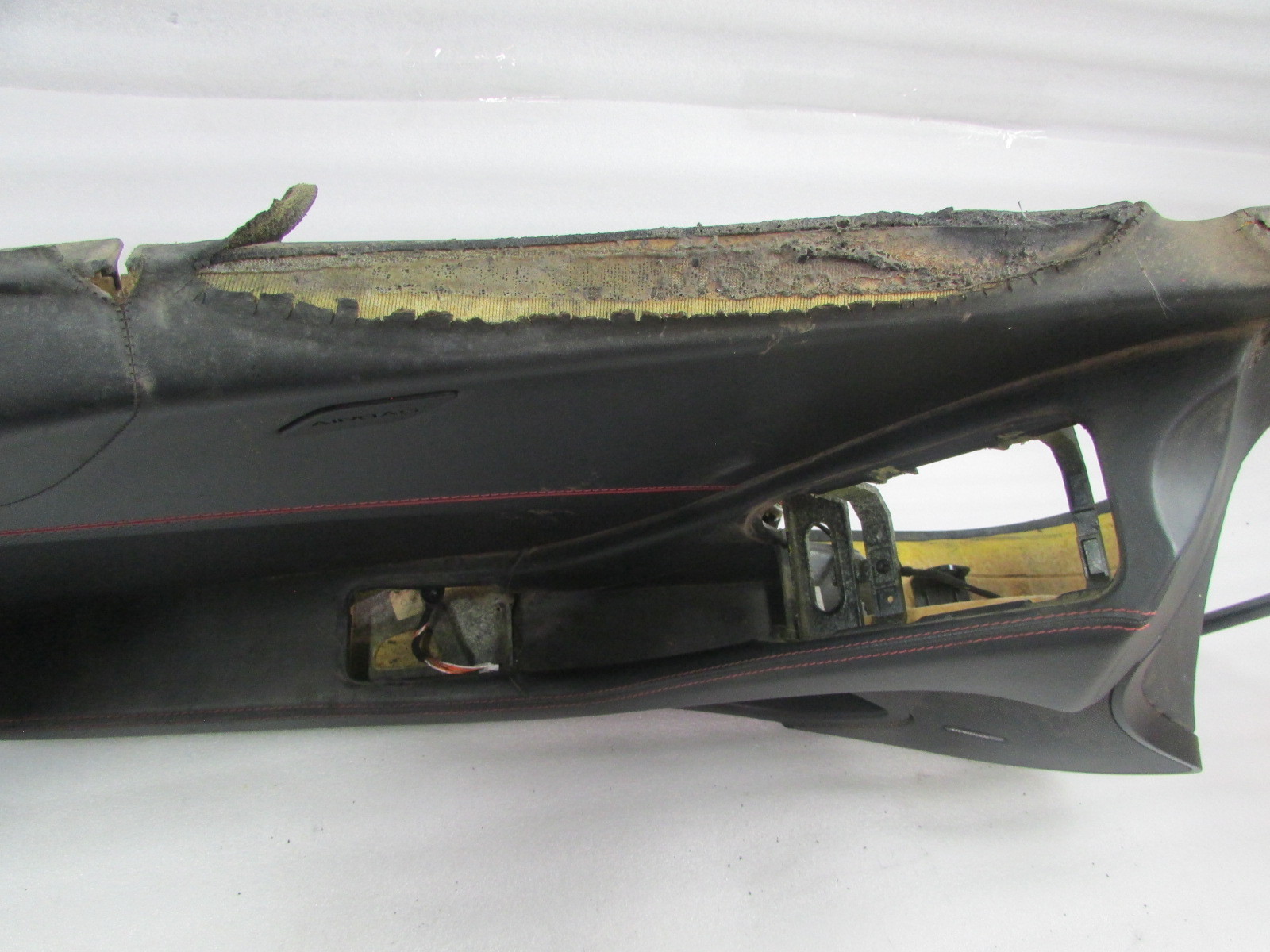 McLaren MP4-12C, LH, Left Door Trim Panel, Black Leather, Red Stitching, Used