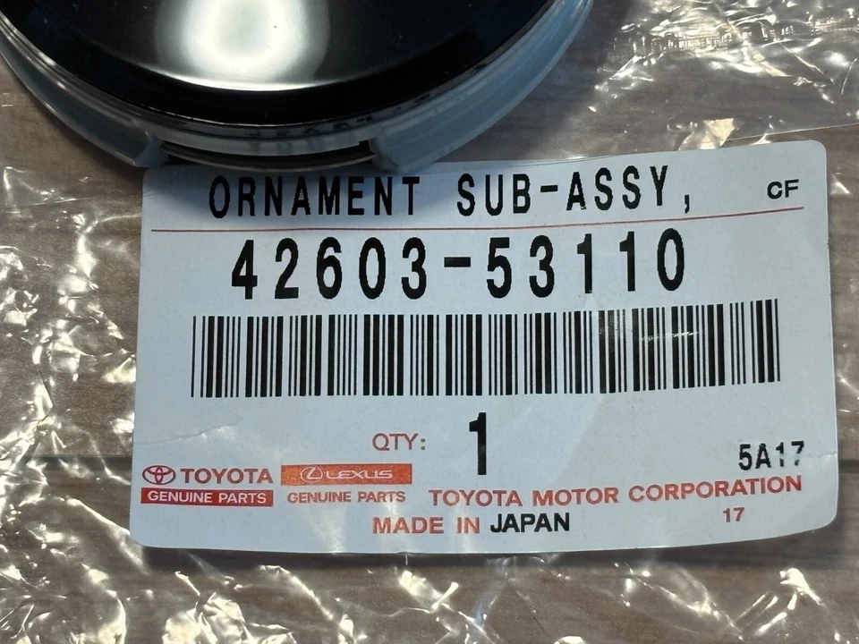 Lexus Genuine IS350 RC-F Black Wheel Center Cap 4 Pieces Set 42603-53110 OEM JDM Foto 4 de 4