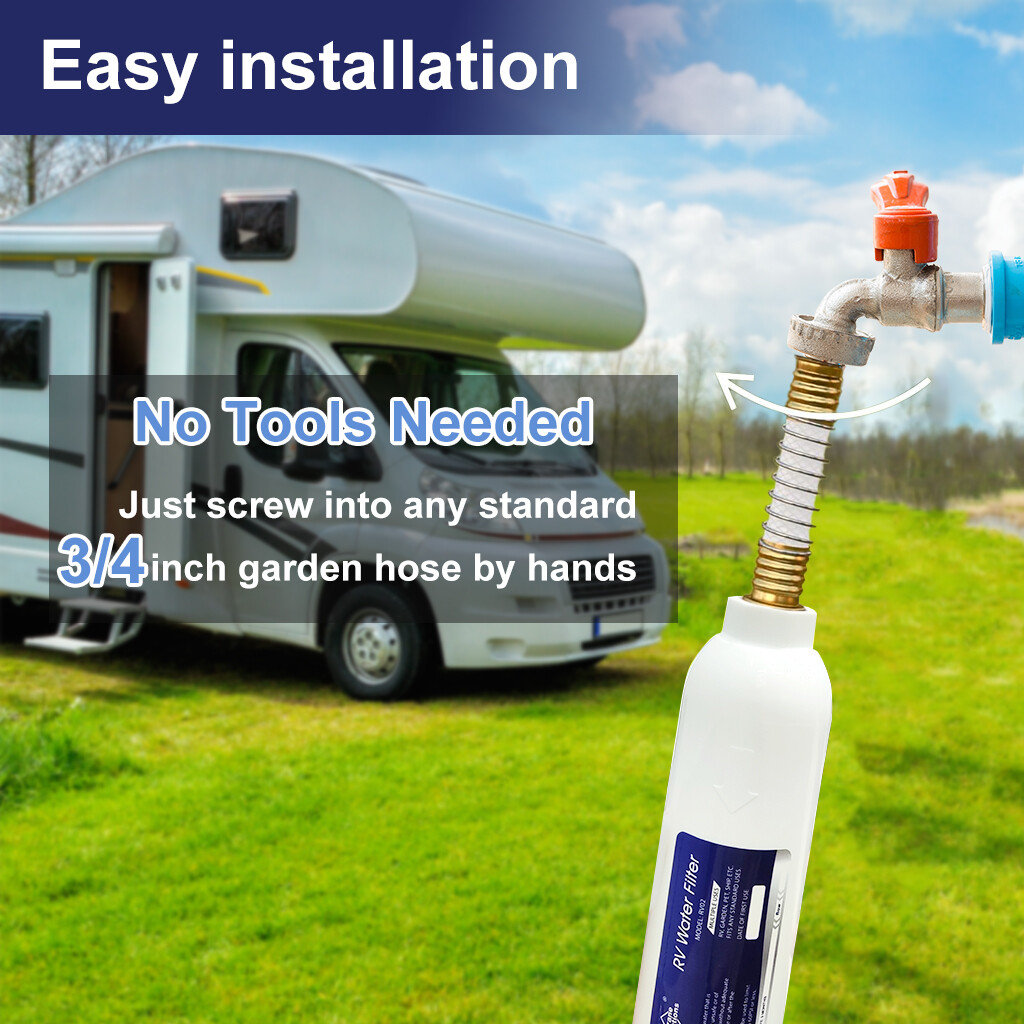 Filtro Dell'acqua In Linea RV Per Attacco Tubo Flessibile Con 2 - Foto 11