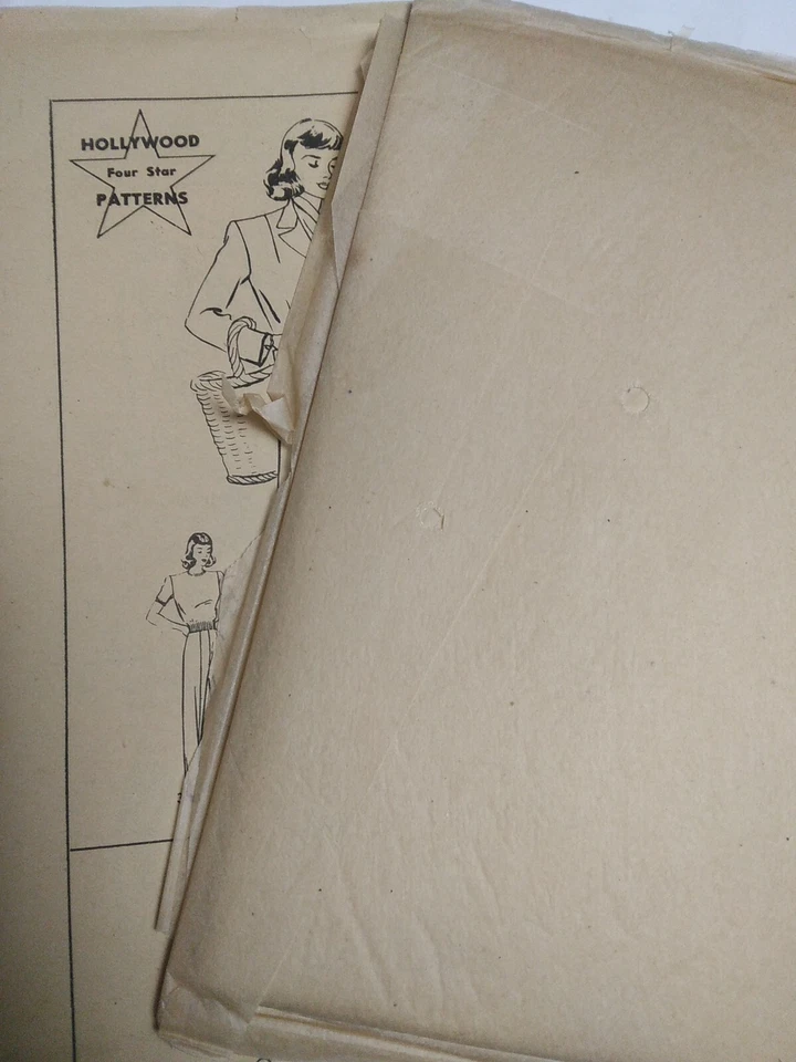 Skirt Slacks Jacket 14 Hollywood 1252 Sewing Pattern 40s Four Star Career Pants - Image 4 of 4