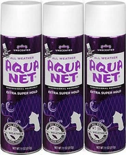 3 Pack Aqua Net Extra Super Hold Professional Hair Spray, Unscented, 11 oz Each
