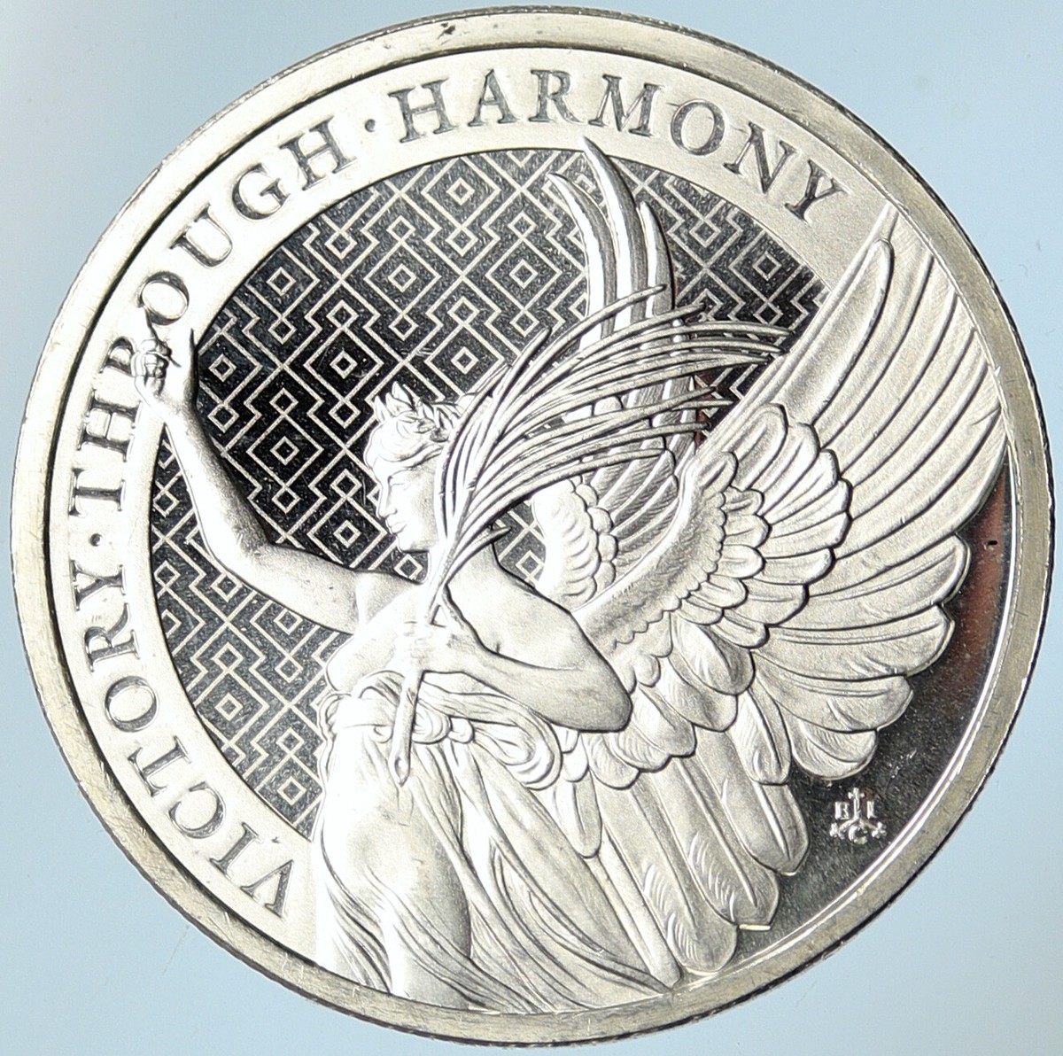 2021 SAINT HELENA UK ELIZABETH II Silver Pound Coin VICTORY and