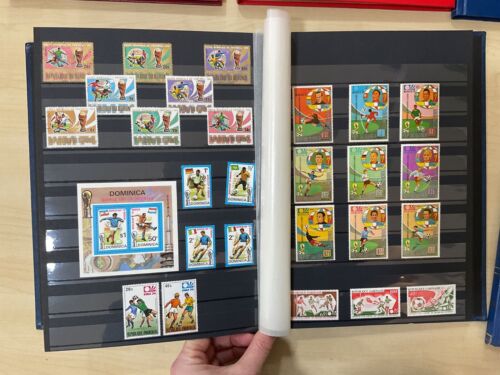 Football thematic stamps, sport large lot, 5 stock books 3.8kg #z442 - Imagen 4 de 21