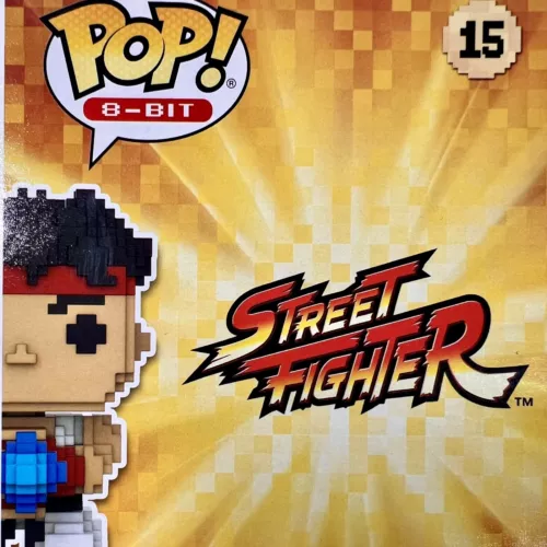 Funko Pop! 8-BIT Street Fighter Ryu 15 GameStop Exclusive New Never Opened